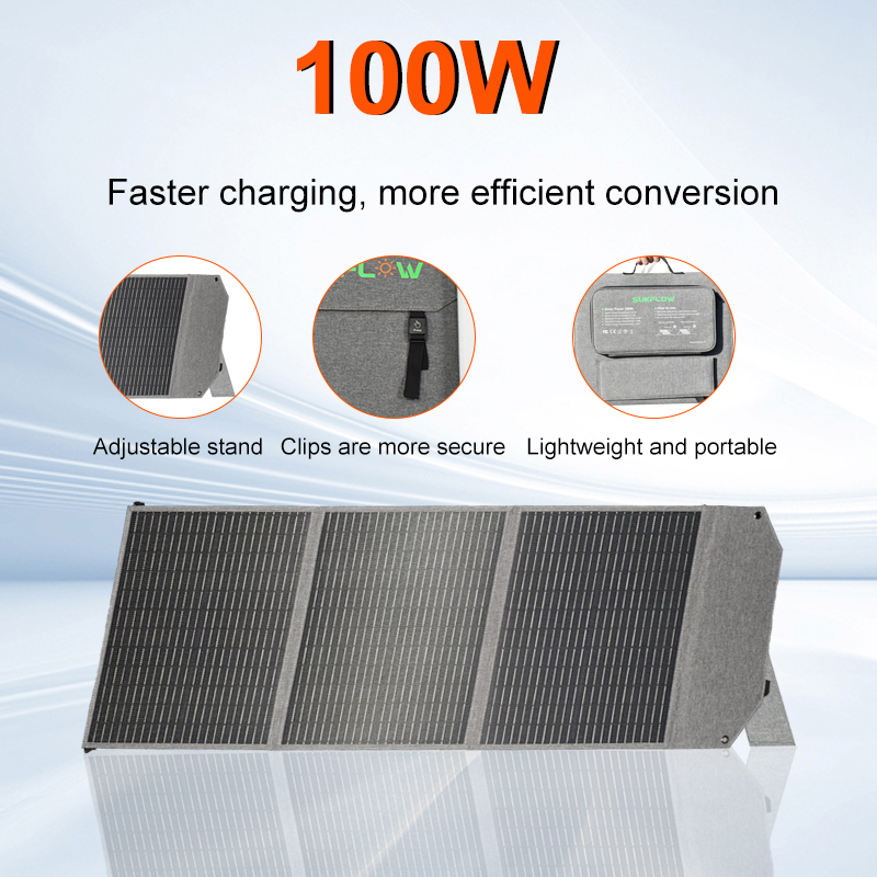 100W Foldable Solar Panel SP10 - Solar Emergency Charger บทวิจารณ์และราคา