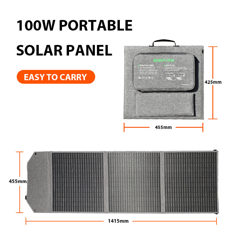 100W Foldable Solar Panel SP10 - Solar Emergency Charger บทวิจารณ์และราคา