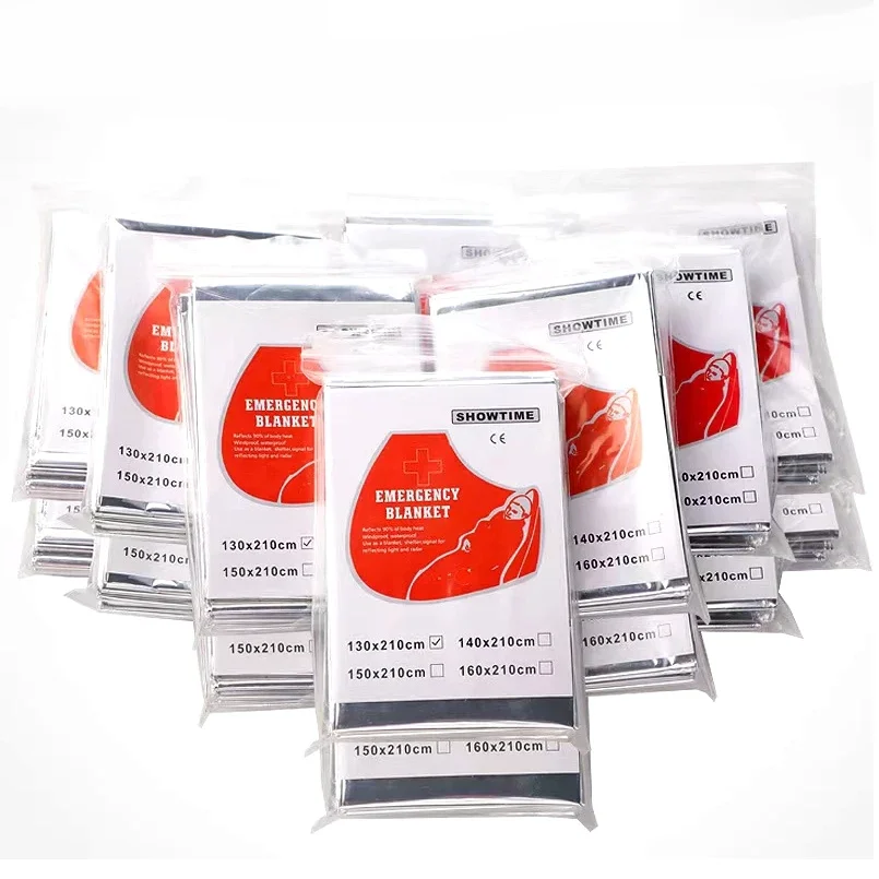 160*210cm 3 PCS Emergency Myra - Survival Blanket Reflective บทวิจารณ์และราคา