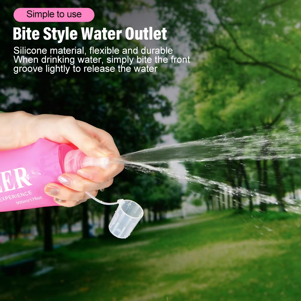 Folding Water Bottle TPU BPA-F - Water Bag Collapsible บทวิจารณ์และราคา