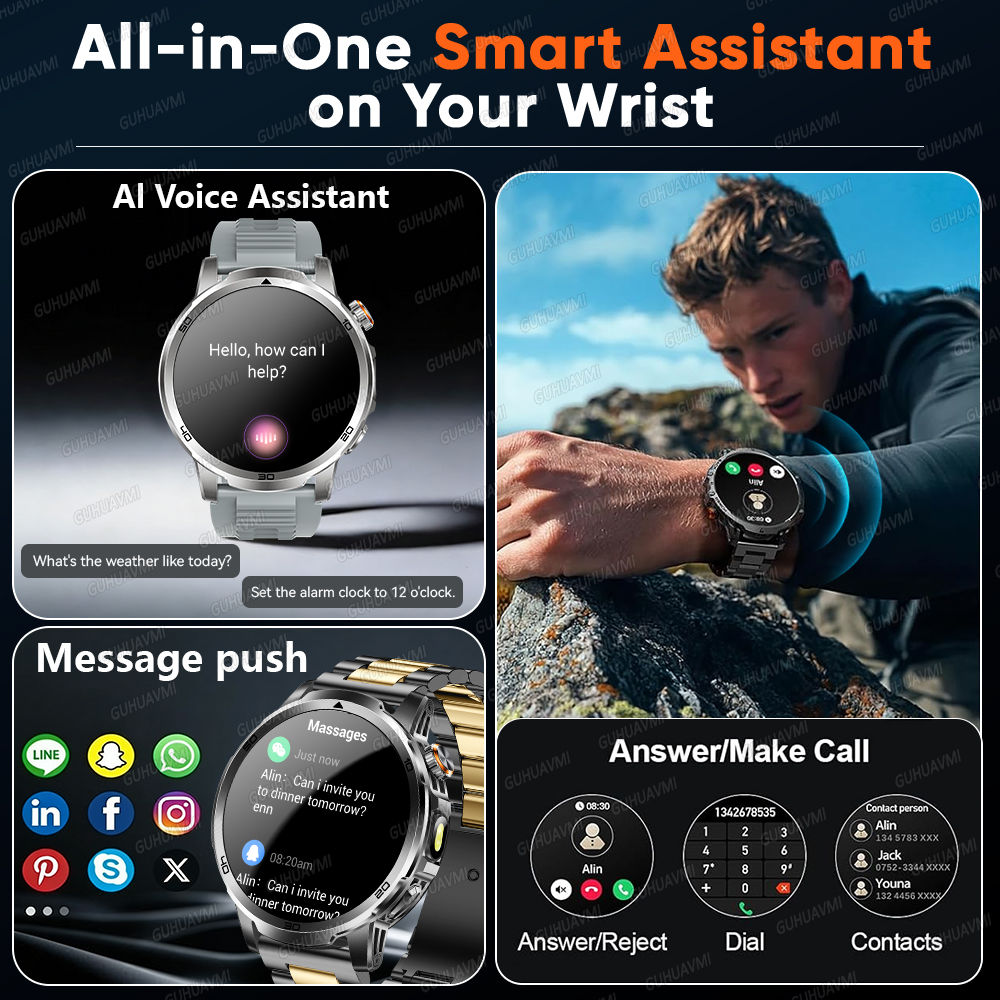 2026 New outdoor Smart watch M - Compass Lensatic บทวิจารณ์และราคา