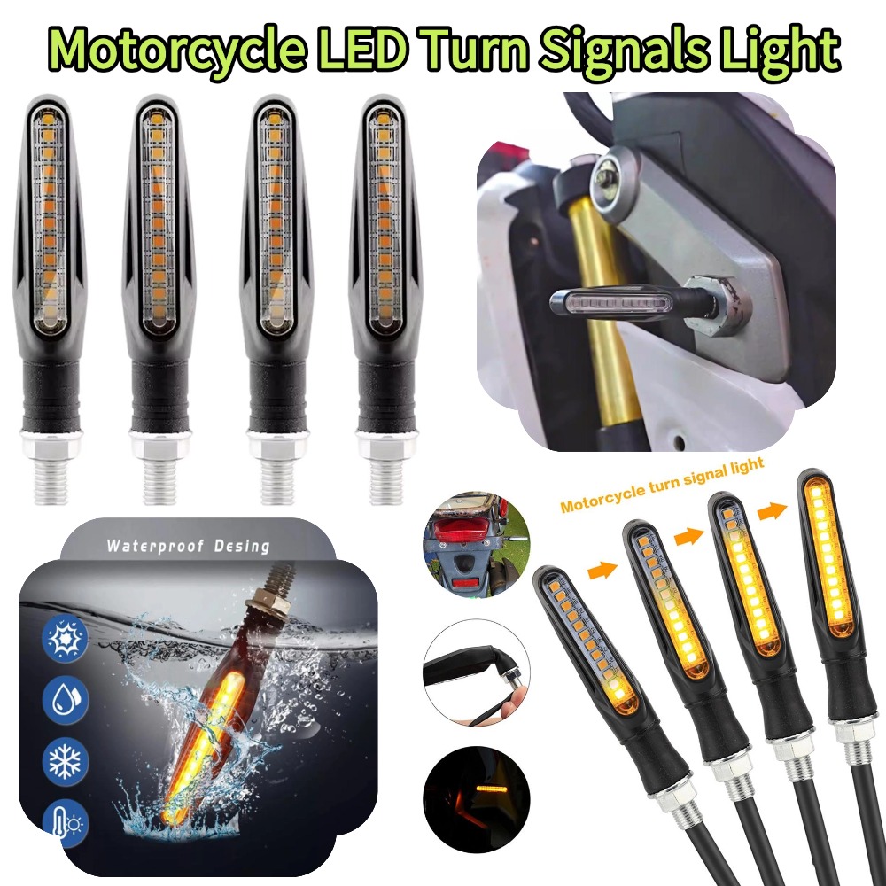 2PCS Universal LED Turn Signal - Sos Light Strobe บทวิจารณ์และราคา