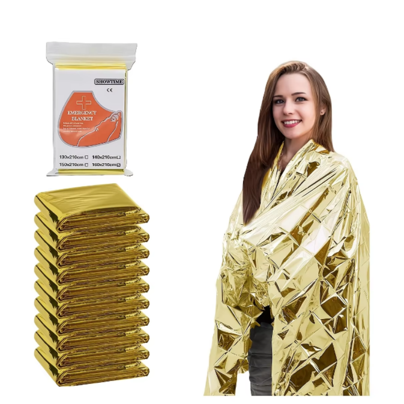 Portable Lightweight Aluminum  - Survival Blanket Reflective บทวิจารณ์และราคา