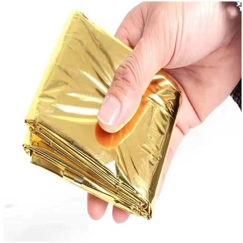 Portable Lightweight Aluminum  - Survival Blanket Reflective บทวิจารณ์และราคา