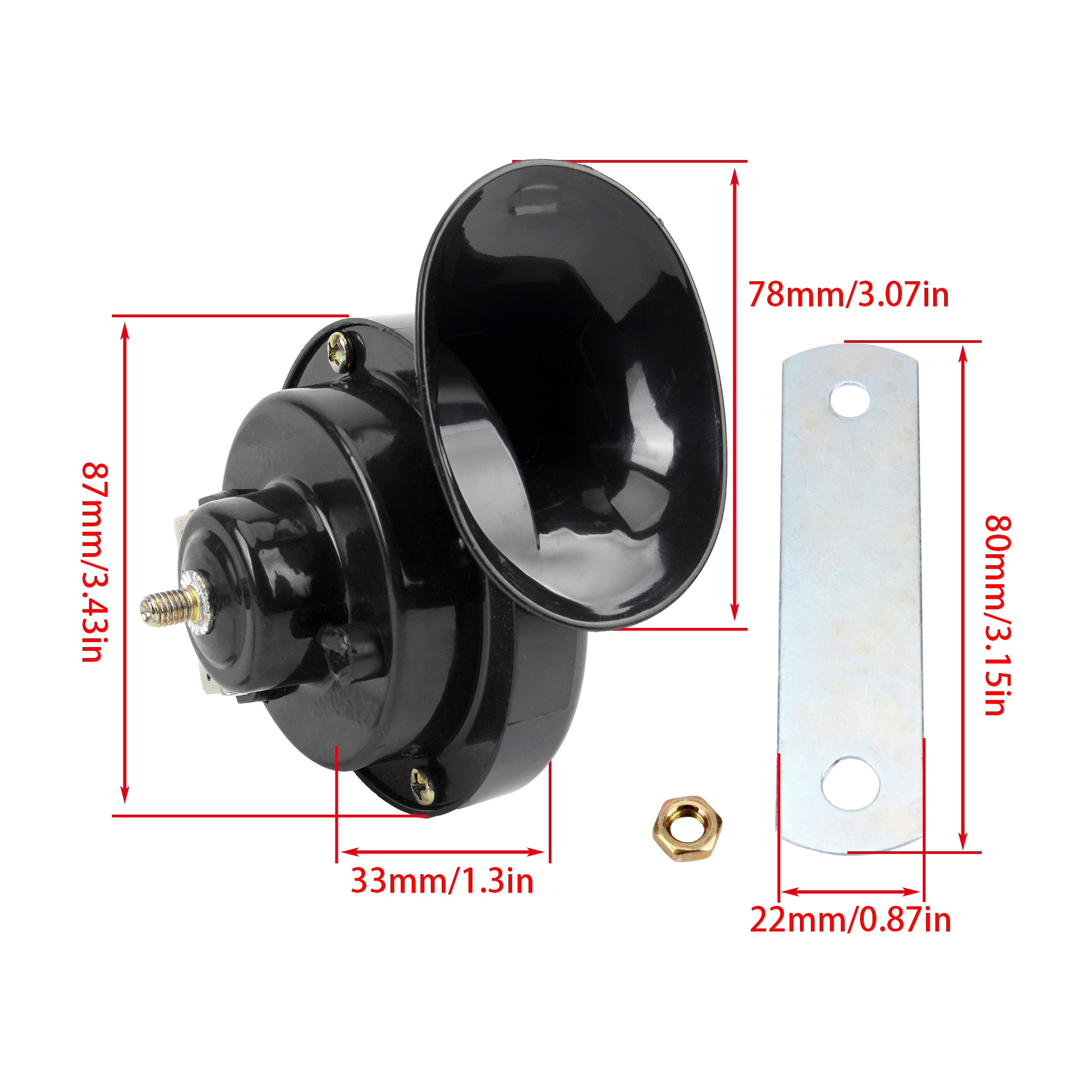 12V 24V Universal Trumpet Horn - Emergency Whistle Loud บทวิจารณ์และราคา
