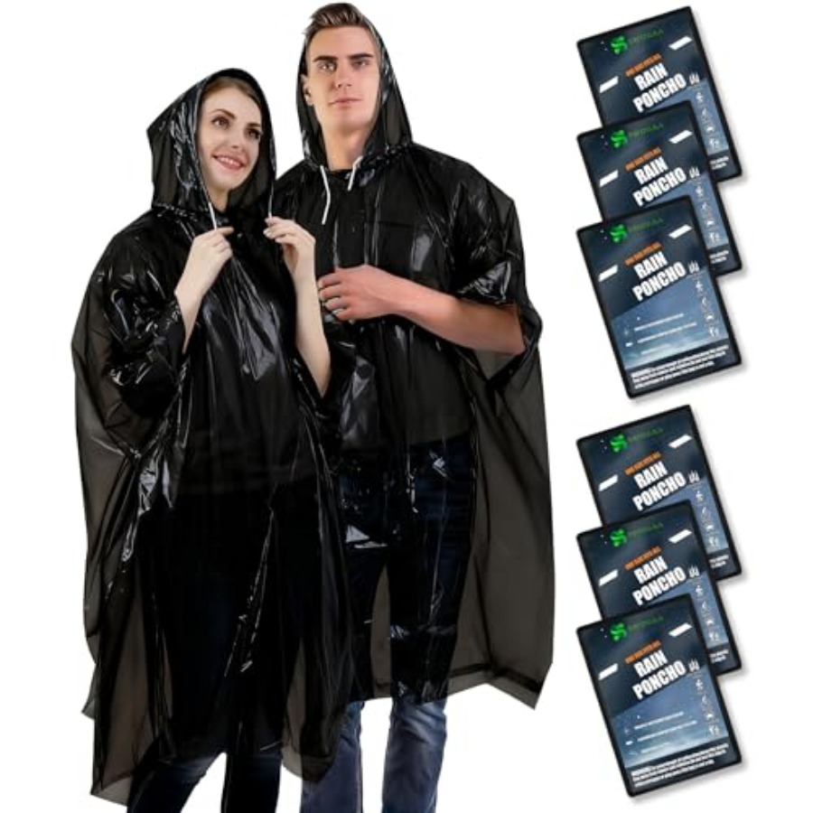 Disposable Rain Ponchos for /A - Emergency Poncho Rain บทวิจารณ์และราคา