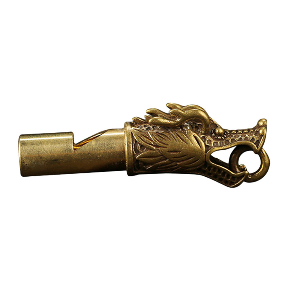 Brass Dragon Pattern Whistle L - Emergency Whistle Loud บทวิจารณ์และราคา