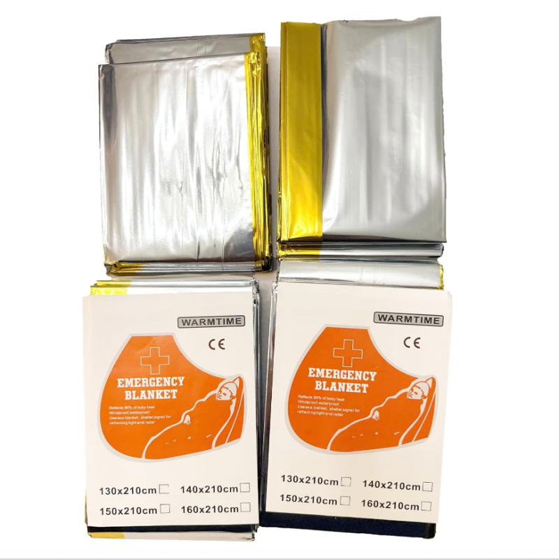4 Pack Gold Silver Mylar Emerg - Survival Blanket Reflective บทวิจารณ์และราคา