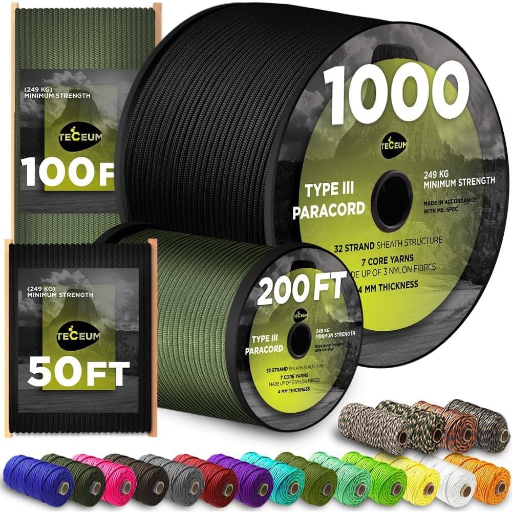 5/32 1000ft Paracord Rope - 20 - Para Cord 1000Ft บทวิจารณ์และราคา