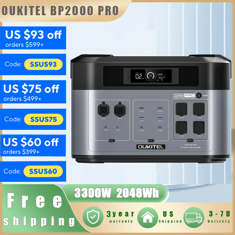 OUKITEL BP2000 PRO Portable Po - Solar Emergency Charger บทวิจารณ์และราคา