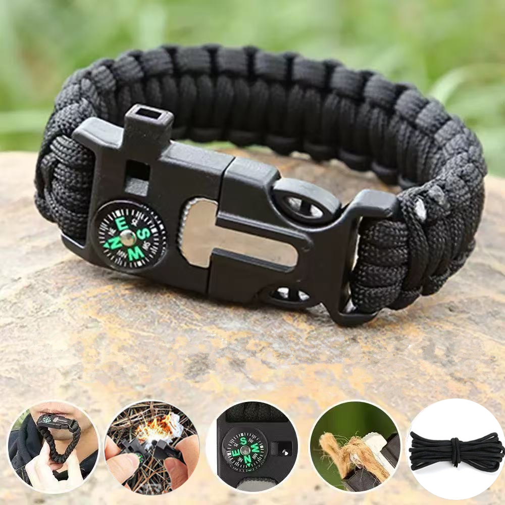 Five in One Compass Bracelet w - Fire Starting Kit บทวิจารณ์และราคา
