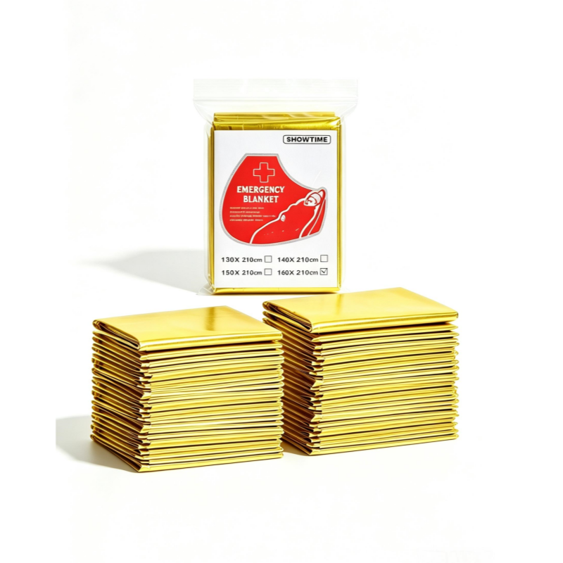 12PCS Large 160×210cm Gold Foi - Survival Blanket Reflective บทวิจารณ์และราคา
