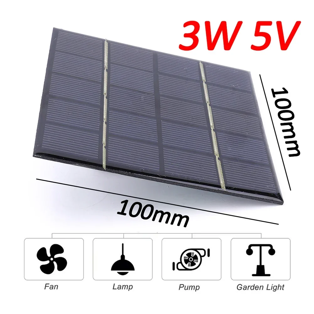 Solar Panel 3W 5V Solar Board  - Solar Emergency Charger บทวิจารณ์และราคา