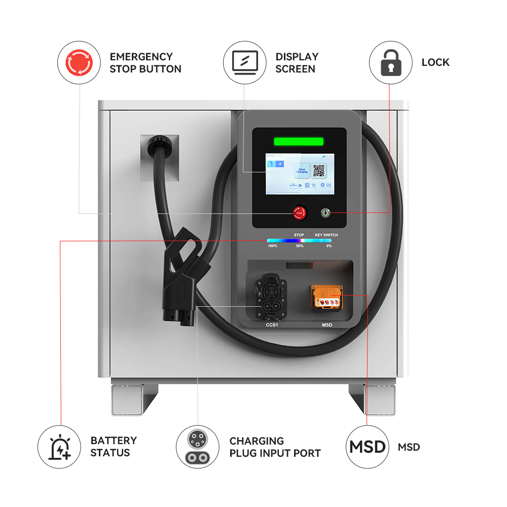 75KWH 141KWH Mobile Portable E - Solar Emergency Charger บทวิจารณ์และราคา