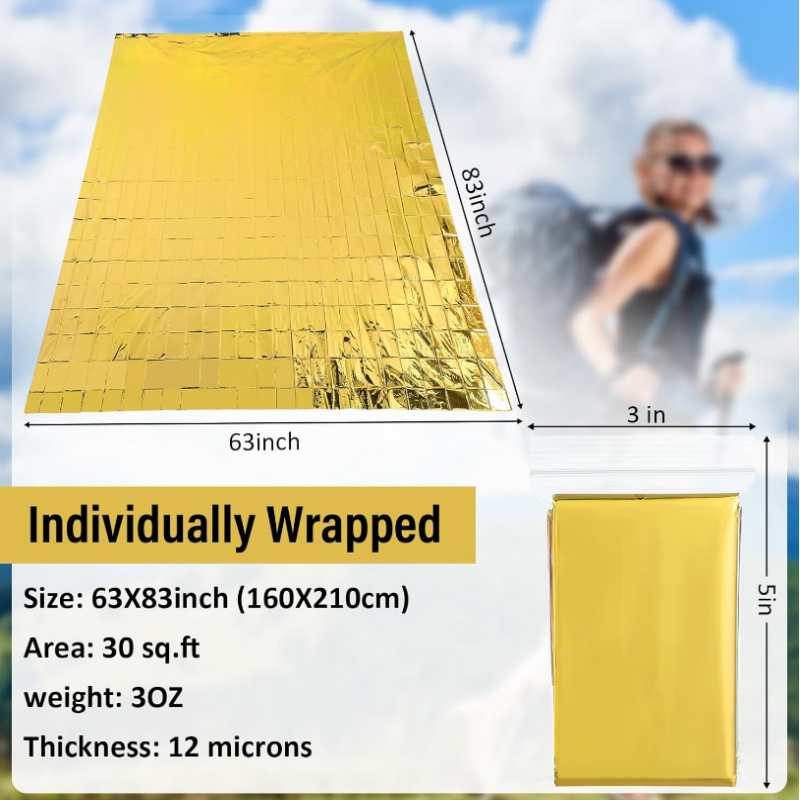 20PCS Unpacked Bulk Giant 83x6 - Survival Blanket Reflective บทวิจารณ์และราคา