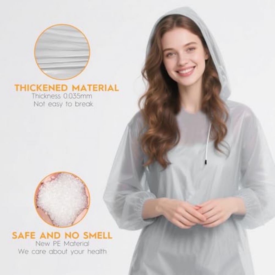 and and Disposable Rain Poncho - Emergency Poncho Rain บทวิจารณ์และราคา