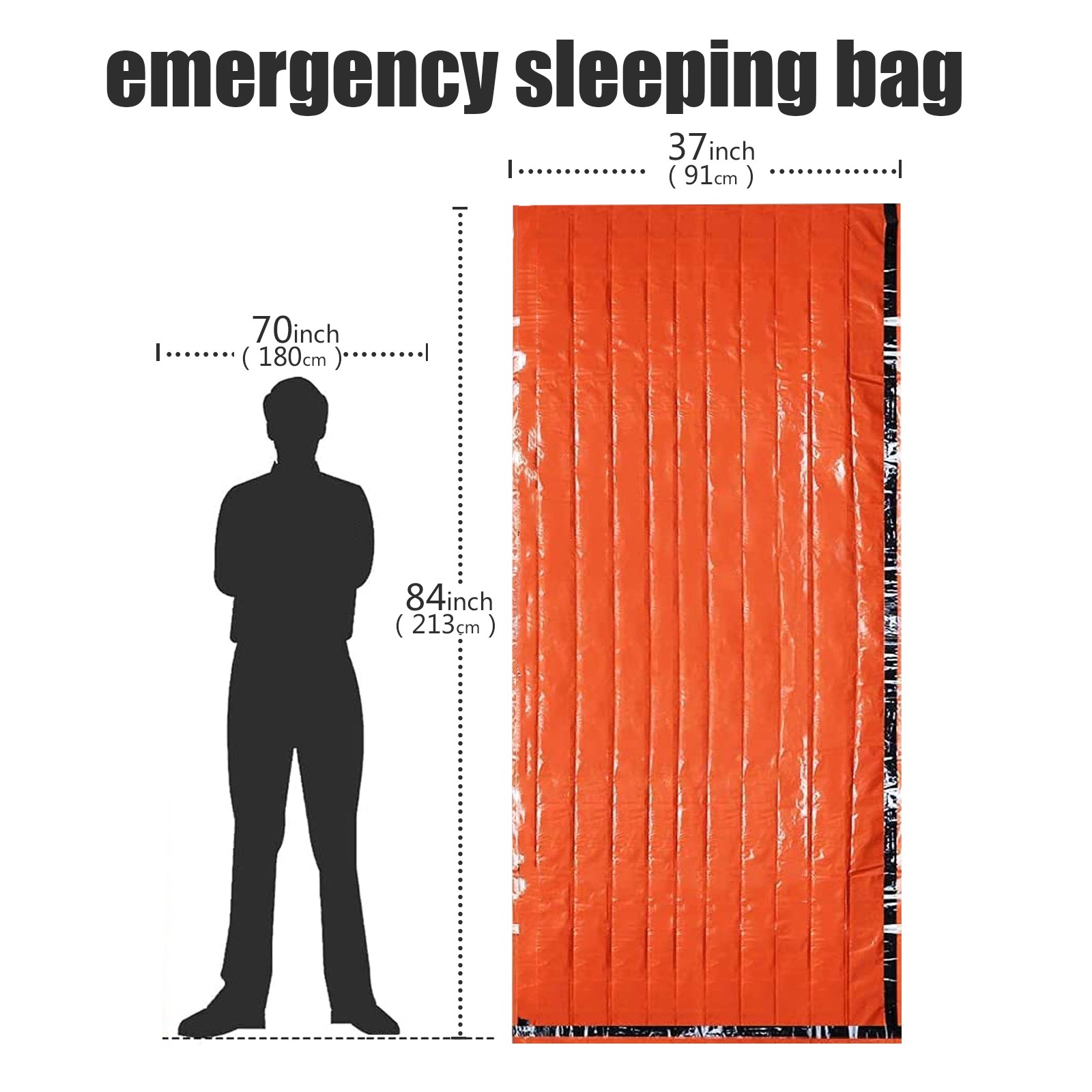 Emergency Sleeping Bag, Mylar  - Emergency Mylar Tent บทวิจารณ์และราคา